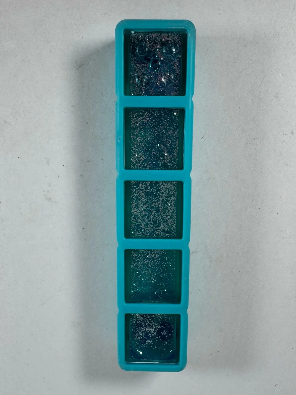 Hand 2 Mind 2024 Alphablocks Number Blocks 5 Teal Blue Rubber Glitter Water 6.5